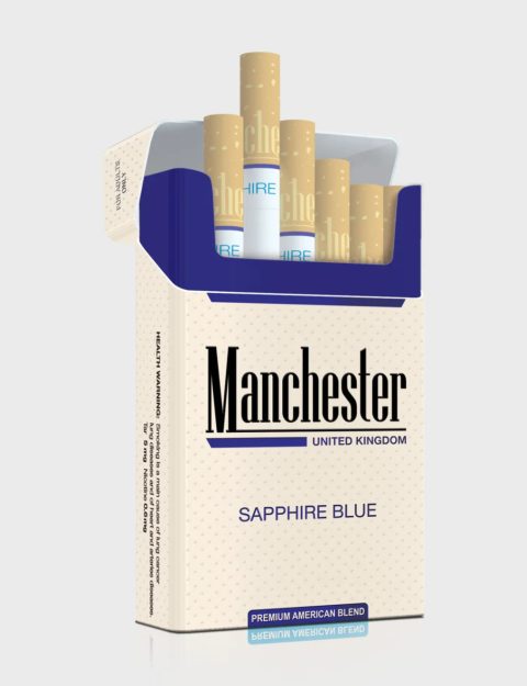 Manchester United Kingdom Sapphire Blue Cigarettes – 1 Carton (10 Packs)