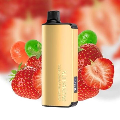ALIBARBAR INGOT Chupas Chups Strawberry 9000 Puffs